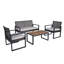 Ensemble de meubles de patio 4 pièces avec balcon et véranda-885922743-885922741