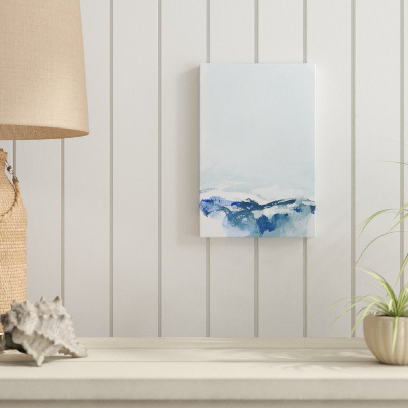 «Coastal III» par Christina Long, reproduction d'art sur toile tendue, H 12 po x l 8 po