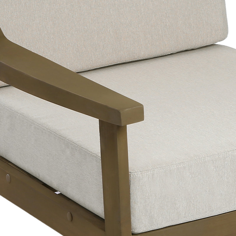 Ensemble de conversation d'extérieur 5 pièces Marlo, parfait pour recevoir avec les tables incluses, Chameau clair, Brun