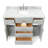 Macnair 48" Single Bathroom Vanity with Carrara White Marble Top-85364319