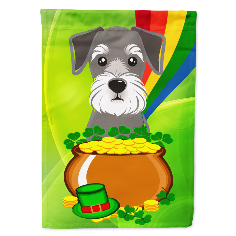 Drapeau de jardin Arella St. Patrick's, Schnauzer