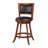 Abba Swivel Upholstered Counter Stool with Metal Frame