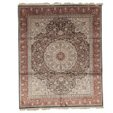Hand Woven Silk Oriental Area Rug