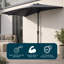 270cm Balcony Parasol