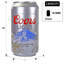 Coors Light 8 Can Portable Mini Fridge 12V DC 110V AC 5.4L Cooler Silver