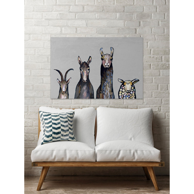 «Animal Row III», reproduction sur toile tendue, H 24 po x l 36 po x P 1,5 po