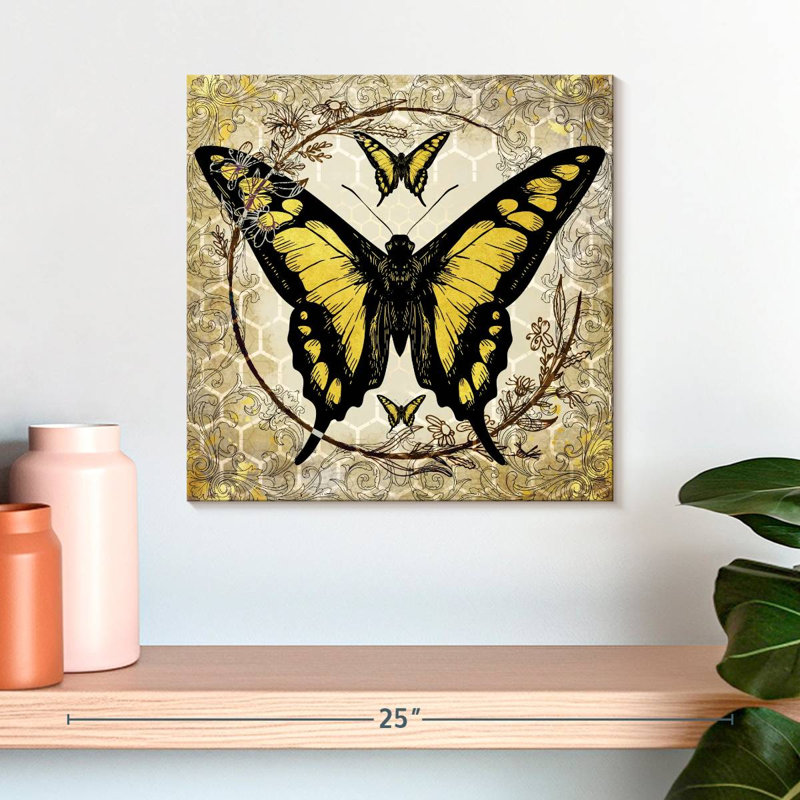 Abeille papillon Brampt II, H 16 po x l 16 po