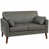 Grey Faux Leather