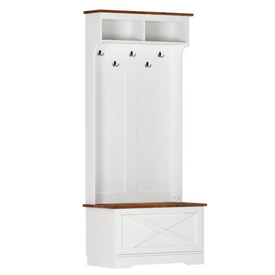 Garde-robe, garde-robe, rangement dans la chambre à coucher, portemanteau minimaliste, blanc rétro