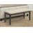 Bench, 44" Rectangular, Dining Room, Entryway, Kitchen, Hallway, Upholstered, Wood, Cream Fabric,  Solid Wood, Transitional