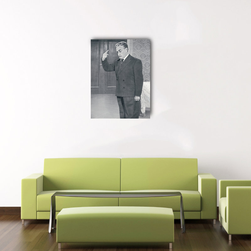 Totò - Antonio De Curtis - No Frame Rectangle Memorabilia on Wood