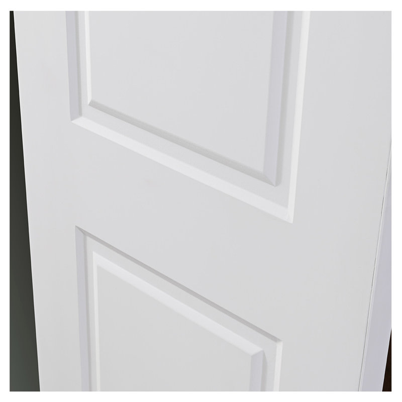 Porte intérieure traditionnelle laminée 2 panneaux en duvet blanc, 18 po x 80 po