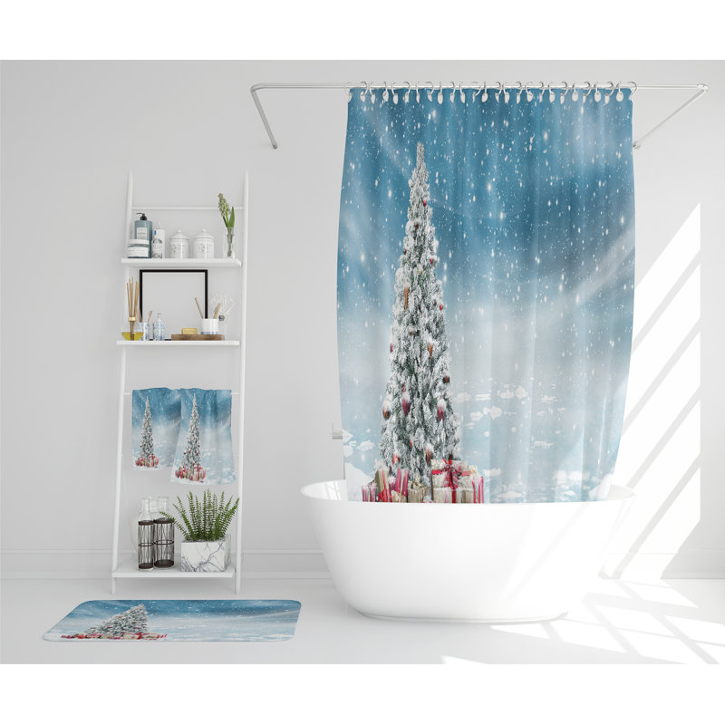Nels Polyester Shower Curtain Set