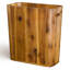Ensemble de 2 corbeilles en bois d'acacia - petite poubelle, poubelle décorative (2, acacia, grande et moyenne)-130374587