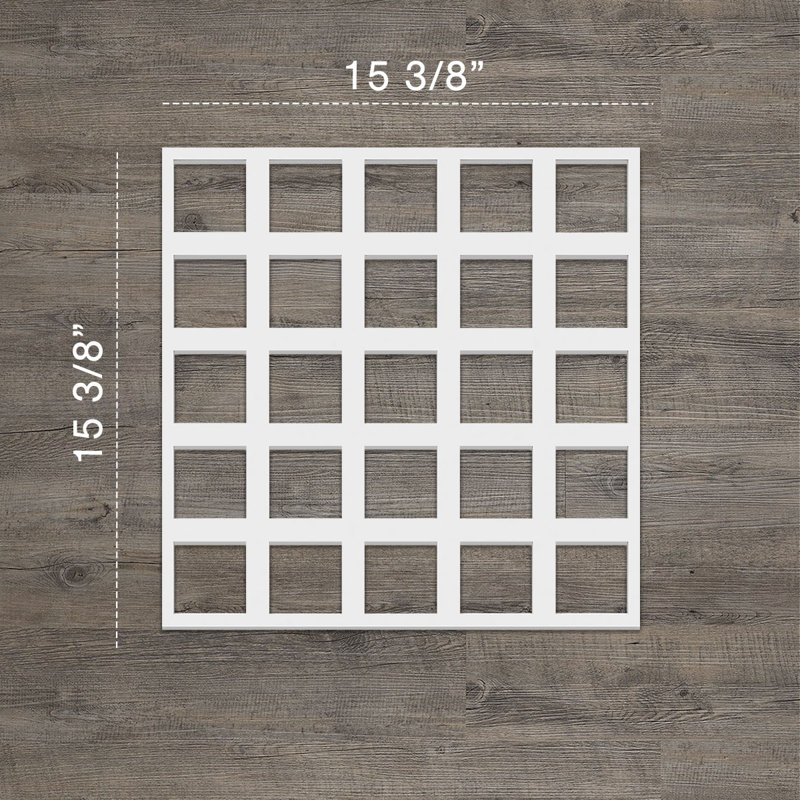 Panneaux muraux décoratifs en PVC Manchester, H 15,375 po x l 15,375 o x P 0,375 po