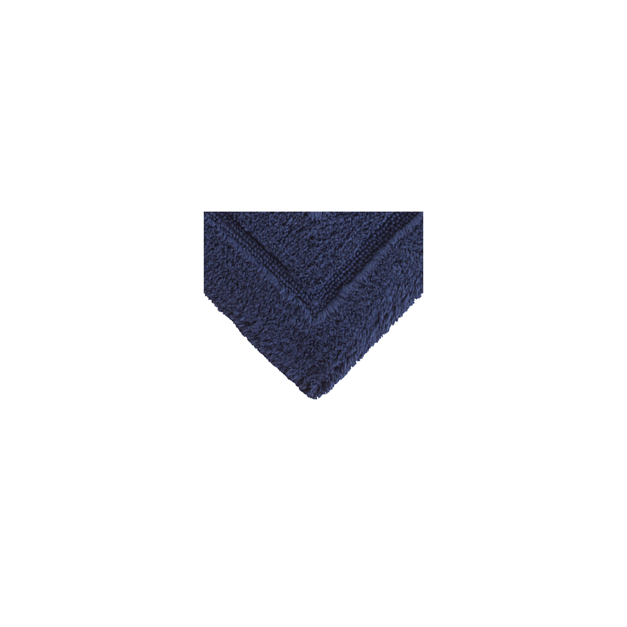 Apolonia Cotton Non-Slip Bath Rug, 24" H x 40" W, Navy