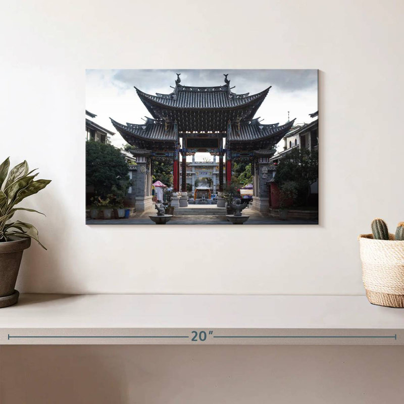 Pavillon du parc chinois Lilie, H 8 po x l 12 po