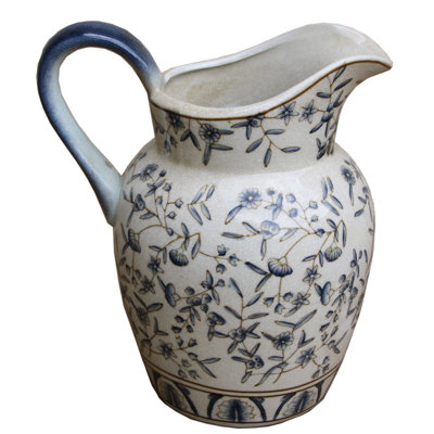 Leaf Crackle Glazed Ceramic 1.5 oz. Jug