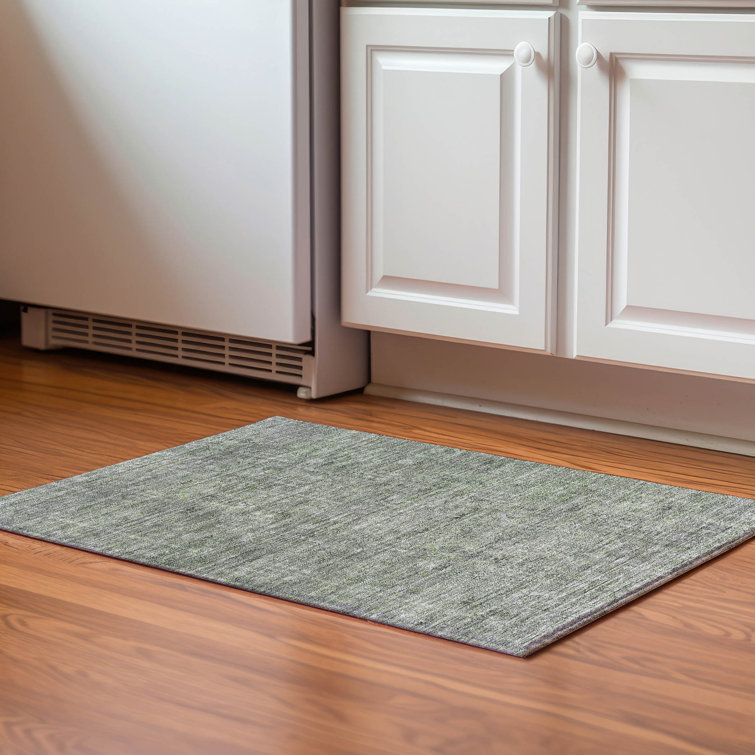 Premium Machine Washable Prisco Green Rug