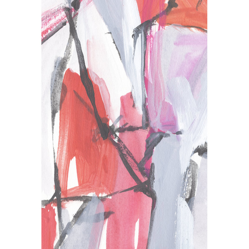 Night Style I by Annie Warren - Painting on Canvas, Black Floater Framed, 46cm H x 30cm W