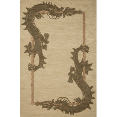 Brigette Romanek Romi Natural / Olive Area Rug