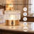 Rechargeable Dimmable Crystal Cylinder Table Lamp