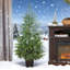 Arbre de Noël 2 pièces, arbre de Noël 4 pi Norflok avec 133 pointes moulées et base de pot