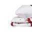 Ensemble de housse de couette simple Christmas, rouge et blanc Claret, housse de couette 61 x 79, taie d'oreiller 20 x 31 | 65% coton / 35% polyester, lavable à la machine, 120 fils, fermeture à boutons pour la couette, enveloppe pour taie d'oreiller-256129247-256129246