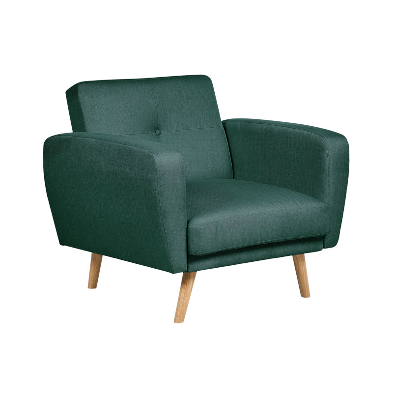 FLORLI Upholstered Accent Chair, Green