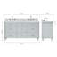 Meuble-lavabo double avec comptoir ARIEL-131238904-131238901-99405063