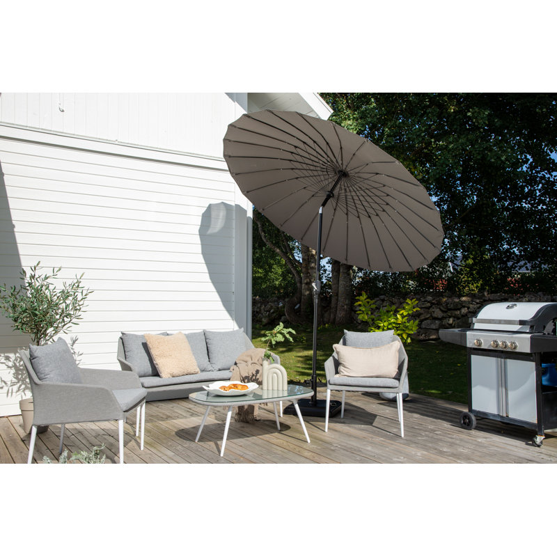 Amora 249cm Parasol, Grey