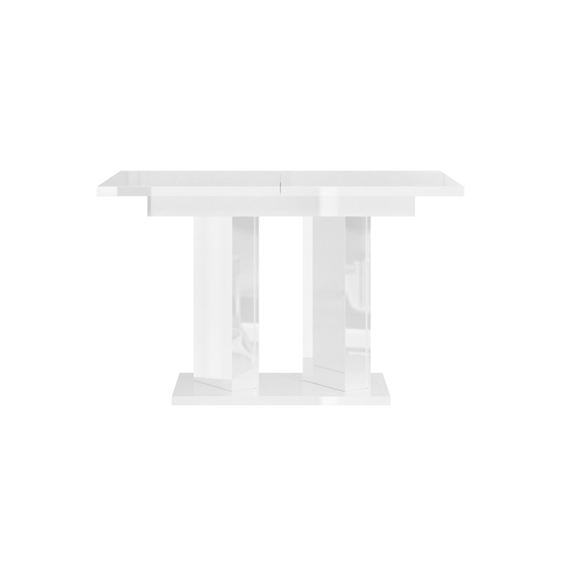 Rectangular 120Cm L x 80Cm W Dining Table, Gloss White