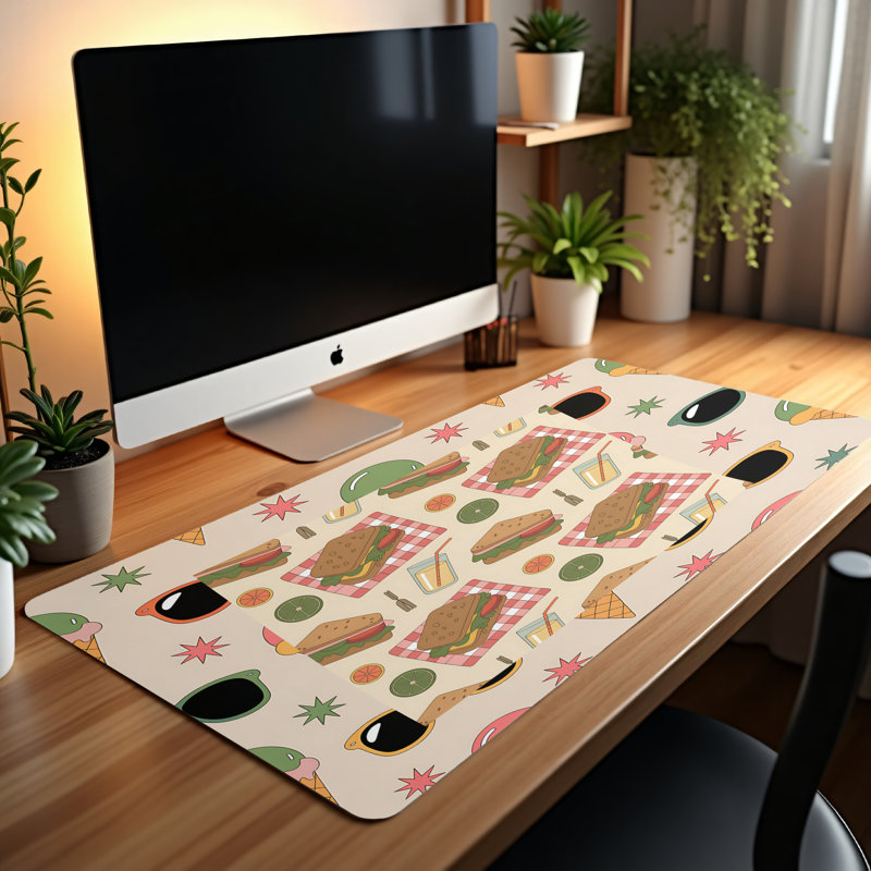 Polyester Desk Pad, 31.5x15.5