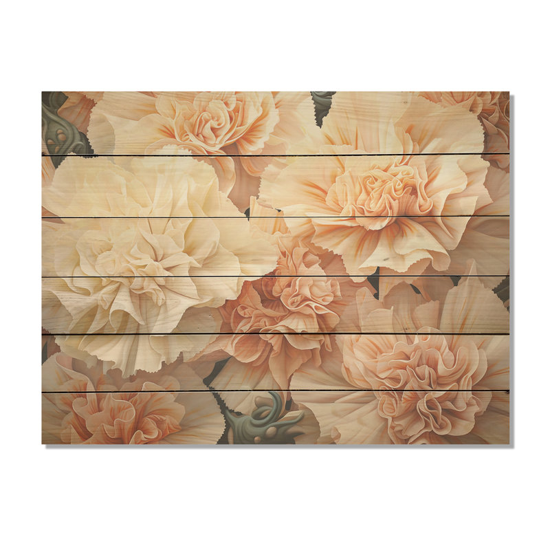 Minimalisme, œillets beige - œillets, art mural sur bois de pin naturel, H 10 po x l 20 po