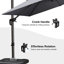 Parasol en porte-à-faux carré 8 'avec base et rotation à 360 degrés-1459299641