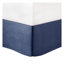 Ensemble d'édredon en jacquard 7 pièces, très grand lit californien bleu marine avec coussins décoratifs - Ensemble de lit en polyester luxueux avec motif rayé-122647314