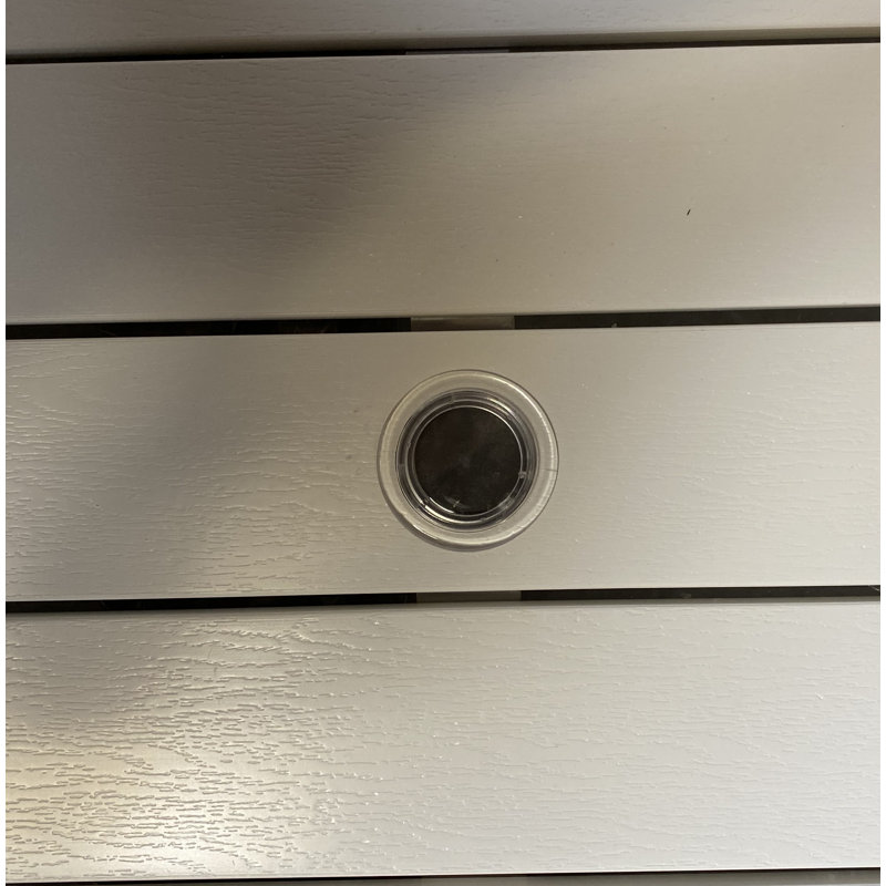 Table de salle à manger Devan, Gris, Argent argent