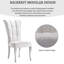 Chaise d'appoint blanche en velours Hrithik