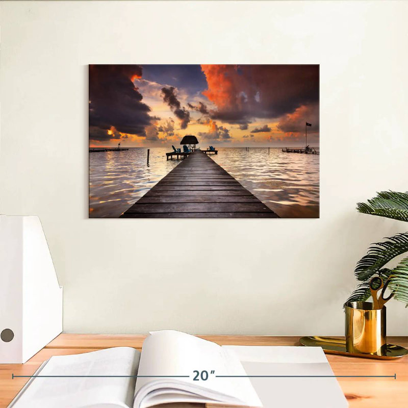 Aletra Caye Caulker Dock, 8" H x 12" W