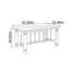 Table rectangulaire rétro exquise et durable-2112767950