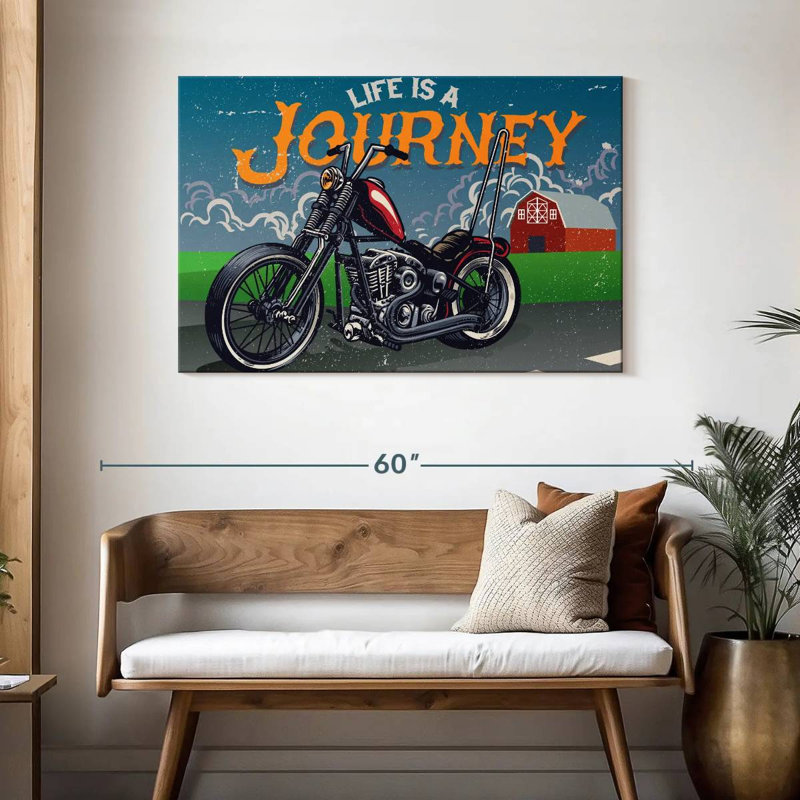 Mehar Life Is A Journey Moto, H 30 po x l 45 po