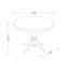 Ensemble de table de salle à manger à hauteur de comptoir 3 pièces comprenant une table ronde en bois avec piédestal et 2 chaises de salle à manger, chêne-2057045733-2057045735