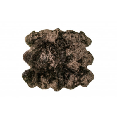 Tapis noir / brun Novelty