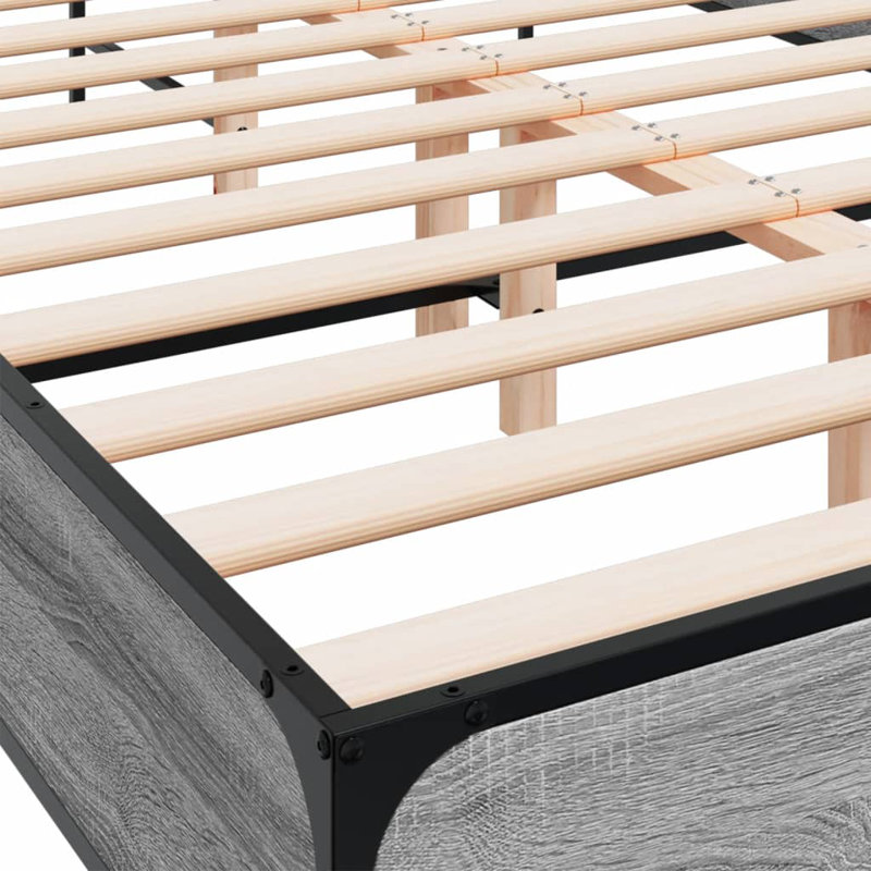 Achillefs Bed, Grey Sonoma, Double (4'6)
