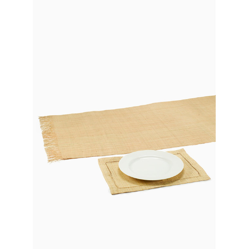 Giselle Raffia Runner, Natural, 72" x 24"
