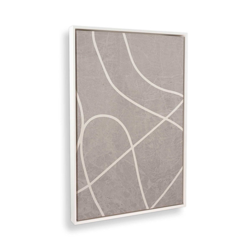 Silent Journey v1, impression, Toile à cadre flottant blanc opaque, H 36,75 po x l 24,75 po x P 1,75 po
