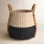 Armadi Two Tone Wicker Basket with Handles-608089932