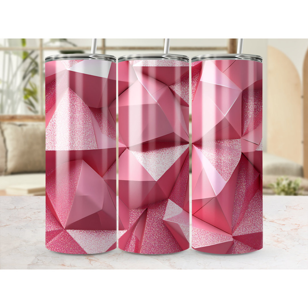 Choose Handmade Tumblers 591ml Vacuum Insulated Stainless Steel (18/8) Travel Tumbler with Straw