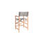 Capetown Counter Height Teak Outdoor Dining Set In Blue-840622108