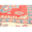 Tapis unique en laine noué à la main des années 2010 de 6 pi 2 po x 9 pi 1 po rouge / bleu / beige Finnuala